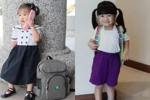 Masih balita, begini gaya menggemaskan 5 anak seleb saat sekolah