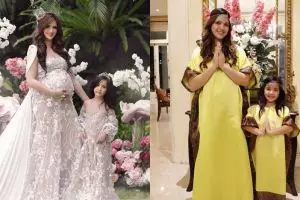 8 Potret Nia Ramadhani dan Mikhayla kembaran baju, kompak abis