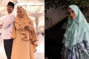 8 Pesona Nagita Slavina dengan balutan hijab, cantiknya meneduhkan