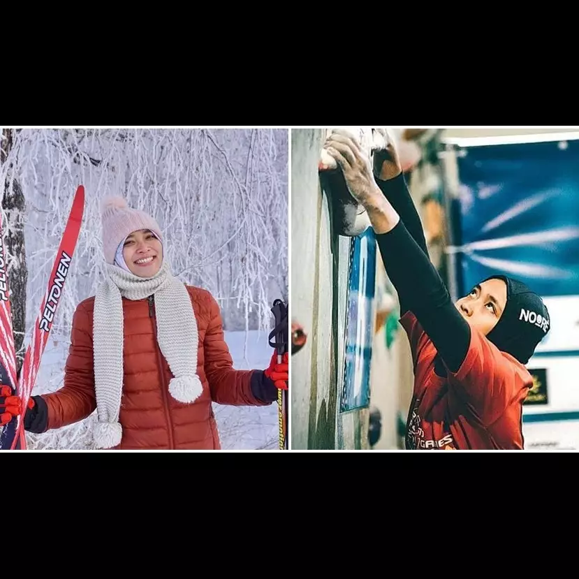 10 Pesona Aries Susanti, si cantik juara panjat tebing dari Indonesia