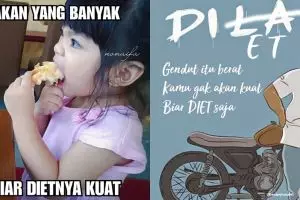 10 Meme 'beratnya diet' ini bikin kamu cengar-cengir sendiri