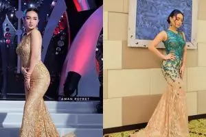 10 Pesona Zaskia Gotik saat kenakan mermaid dress, anggun dan menawan