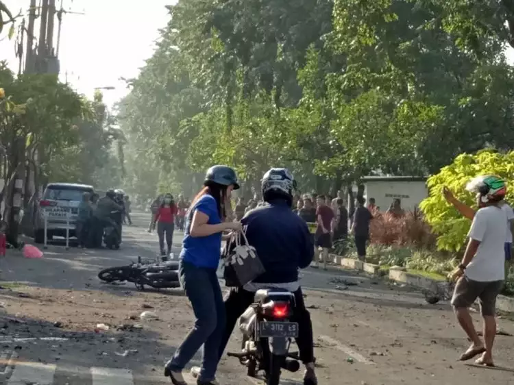 Ini kesaksian petugas parkir gereja jelang ledakan bom di Surabaya