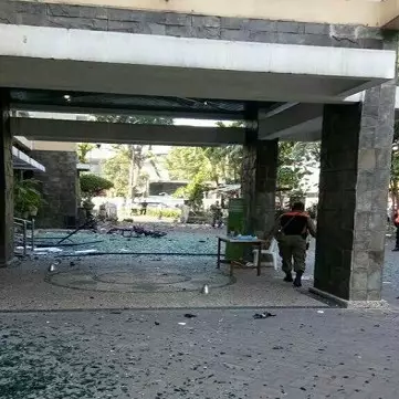 Penampakan kondisi 3 gereja di Surabaya yang menjadi lokasi teror bom