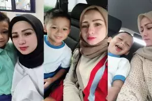 10 Gaya keibuan Kartika Anggraeni, hijaber cantik istri pelawak Bedu