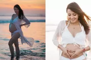 Hamil anak kedua, ini 7 potret Sharena Delon pamer perut buncit