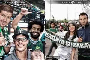 Begini potret kocak 10 pesepak bola dunia kalau jadi Bonek