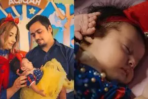 9 Potret akikah anak kedua Tasyi Athasyia, unik bertema Snow White