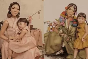 8 Gaya pemotretan vintage Gisella Anastasia dan Gempi, bak lukisan