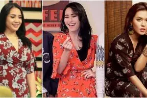 7 Gaya Ayu Ting Ting pakai dress bunga, dituding jiplak Gigi dan Raisa