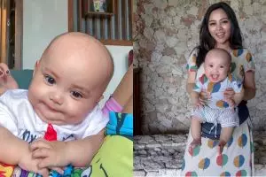 Persis boneka, begini 12 ekspresi gemas Xabiru anak Rachel Vennya