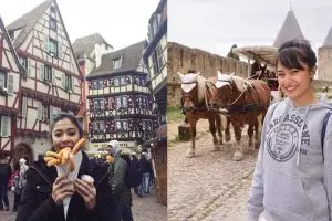 Jadi ratu sinetron, 10 beda gaya traveling Naysila Mirdad & Marshanda