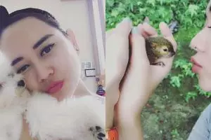 7 Potret ini tunjukkan Aura Kasih penyayang binatang, sweet banget
