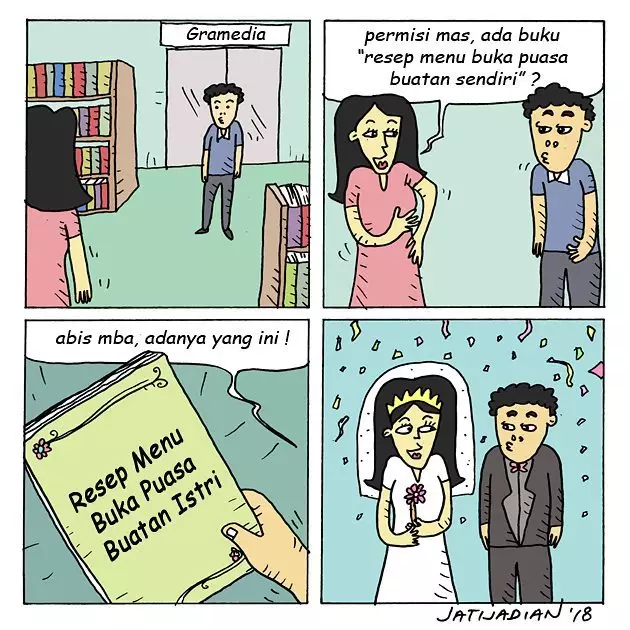 9 Komik strip 'usaha para jomblo' ini bikin tersenyum kecut