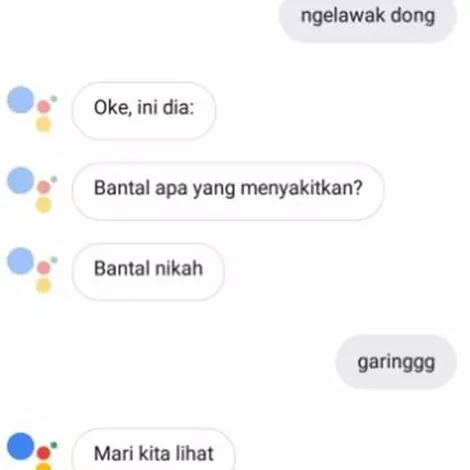 7 Lawakan ala Google Asisstant ini bikin nyengir kuda