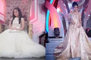 Anggun bak princess, ini 10 Gaya Putri D'Academy saat pakai long dress