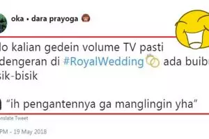 10 Cuitan kocak #RoyalWedding ala warganet Indonesia ini lucu pol