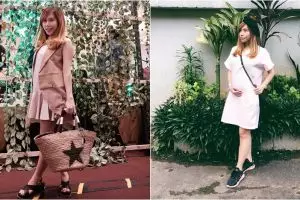 7 Gaya pakaian Cherly eks Cherybelle saat hamil, tetap fashionable