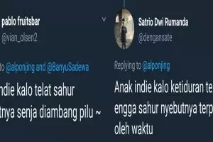 10 Cuitan 'anak indie waktu puasa' ini bikin harimu penuh tawa