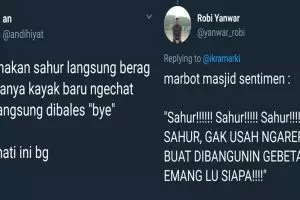 10 Cuitan kocak warganet soal sahur ini bakal bikin kamu cekikikan