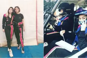 10 Momen Vanesha Prescilla dan Sissy Prescillia saat balapan mobil