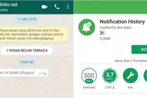 Begini cara membaca pesan WhatsApp yang telah dihapus, bisa dicoba nih