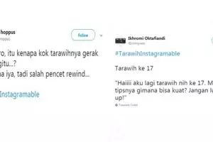 10 Cuitan kocak #TarawihInstagramable ini bikin tepuk jidat