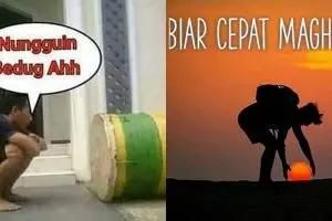 8 Meme kocak menunggu bedug maghrib ini bikin puasa jadi nggak terasa