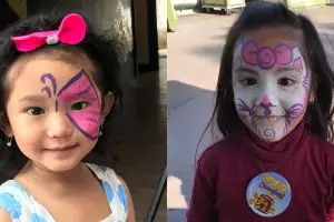 Potret menggemaskan 7 anak seleb saat wajahnya dilukis, makin imut