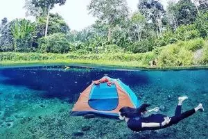 Nih spot foto underwater yang keren di Lampung, tempatnya kece abis
