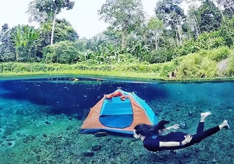 Nih spot foto underwater yang keren di Lampung, tempatnya kece abis