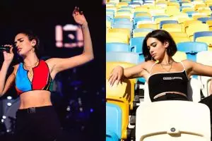 6 Potret seru persiapan Dua Lipa, jadi pembuka final Liga Champions 