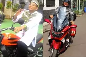 Terkenal kalem, ini 5 gaya Ustaz Subki Al Bughury jadi anak motor