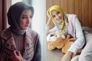 10 Penampilan terbaru Chaca Thakya, makin memesona dengan hijabnya