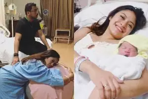 7 Momen Giring dikaruniai anak keempat, dapat nama dari Quraish Shihab