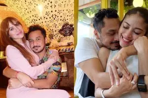 10 Potret kemesraan Giring & istri, bak pacaran padahal punya 4 anak