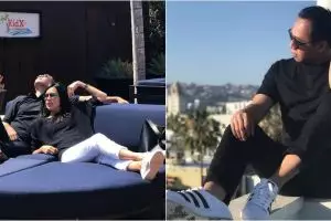 10 Gaya kece Tio Setiyoso, cowok ganteng mesra bareng Sophia Latjuba