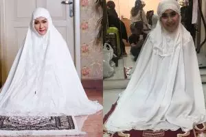 Tampil religius pakai mukena, 6 seleb ini ternyata lagi endorse
