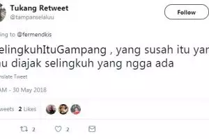 10 Cuitan nyinyir 'selingkuh itu gampang', lucunya bikin pengen nampol