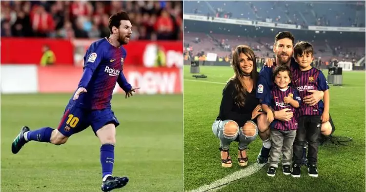10 Momen Lionel Messi bersama buah hati, hot papa banget