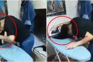 Wanita ini setrika rambutnya sendiri demi tampil keren