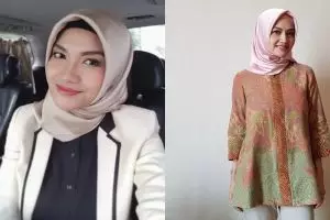 9 Gaya Tina Talisa berhijab simpel, aura cantiknya malah terpancar