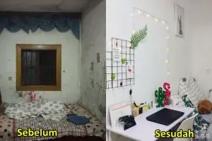 10 Potret transformasi kamar kos ini bikin takjub, kumuh jadi cozy