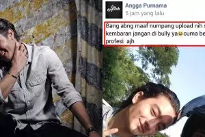 Foto bareng Bryan Domani, driver ojol ini malah dibilang lebih ganteng