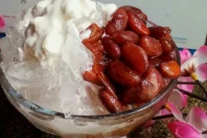 Resep mudah bikin es kacang merah, takjil manis khas kota Manado