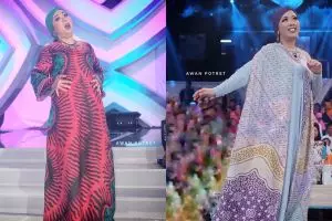 10 Gaya Soimah kenakan kaftan, dari pose bak model sampai kocak 