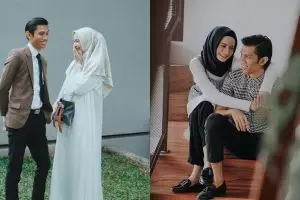 Jarang terekspos, ini 10 potret kemesraan Tria Changcuters dan istri 