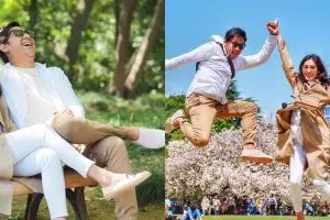 7 Caption hangat & kocak Andre Taulany untuk istri, bikin jomblo iri