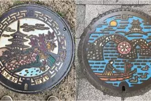 10 Karya seni dari tutup gorong-gorong air di Jepang, detailnya top