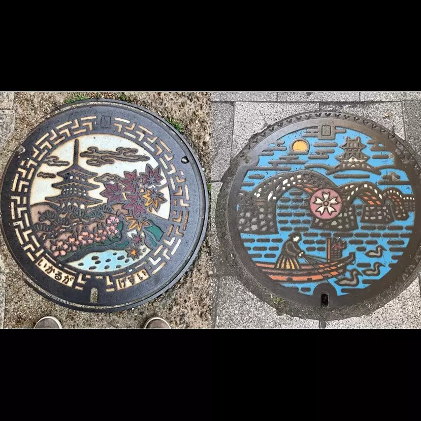 10 Karya seni dari tutup gorong-gorong air di Jepang, detailnya top